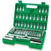 Toptul Dopsleutelset 3/8 12-kant 60 stuks