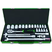 Toptul Dopsleutelset 1/2 24 stuks