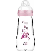 Mam Babyfles Feel Good Glas Matt Roze 0+ Mnd 260 Ml