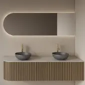 Gliss Design Spiegel Zelus Rechts met Indirecte LED Verlichting en Verwarming 100x60 cm