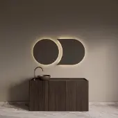 Gliss Design Spiegels Eris Tweedelig dia. 70 cm + 80x70 cm