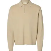 Selected Trui 'SLHTeller' sand