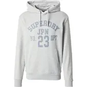 Superdry Sweatshirt 'Athletic Essentials' saffier / lichtgrijs