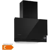 Klarstein Amelia afzuigkap 123W 60x47x23,5cm LED touch draaiknop zwart