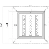 Performance In Lighting LED Grondarmatuur | 26W 3000K 1087lm 830 IP67