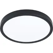 Eglo Slimme plafondlamp Fueva 6-Z, dimbaar, zwart, Woon-/ Eetkamer, Kunststof, Modern, Slimme plafondlamp