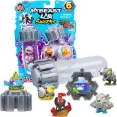 BEAST LAB MrBeast Lab Swarms - Hyper Fusion serie Lab pack – 6 Swarms microbeesten, 2 Fusion Caps & 6 stickers
