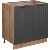 Vicco Fame-Line Keukenonderkast – 80 cm met legplank, zonder werkblad Donkergrijs
