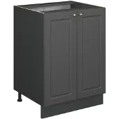Vicco Fame-Line Keukenonderkast – 60 cm, WB Eik Anthrazit-Gold Landhaus
