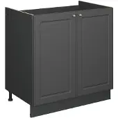 Vicco Fame-Line Wastafelkast – 80 cm, WB Eik Anthrazit-Gold Landhaus