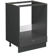 Vicco Fame-Line Ovenombouwkast – 60 cm zonder werkblad Anthrazit-Gold Landhaus