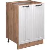 Vicco Fame-Line Keukenonderkast – 60 cm zonder werkblad Wit Landhuis