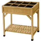 VegTrug Kruidenkweektafel – 78 × 58 × 80 cm – FSC Hout – Naturel