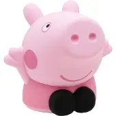 Paladone Peppa Pig Squishy Silicone Light – Officieel Gelicentieerde Oplaadbare Nachtlamp, Tik‑Bediening & Timerfunctie-