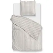 Zohome Zo Home Dekbedovertrek Righe di Percalle - light taupe 140x200/220cm