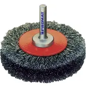Nordwest Promat ronde borstel, staaldraad, diameter 30 mm, gegolfd