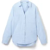 Tom Tailor Blouse lichtblauw / wit