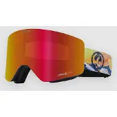 Dragon R1 OTG Skibril - POW Collab/Red Ionized & Flash Blue