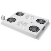 Digitus DN-19 FAN-4SRV: dakventilatie-unit, 4 ventilatoren, lichtgrijs (RAL7035)