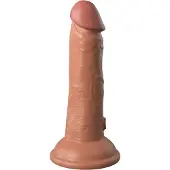 King Cock Elite 6 - dildo met zuignap - realistisch - 15cm - donker