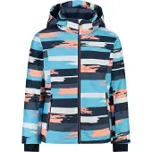 CMP - Girl's Jacket Snaps Hood Twill - Ski-jas 104, blauw