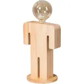 Eth Adam XL Wood Tafellamp Man 36cm 1x E27 Hout