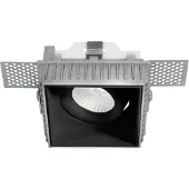 Masterlight Trimless inbouwspot zwart vierkant 82x82x88mm