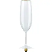 Segula LED lamp Floating Champagne, E27, 4 W 922 dimbaar E27 4W, helder / transparant, Glas, E27 LED-lamp