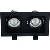 Masterlight Inbouwspot Sandy zwart structuur 183x100x38mm