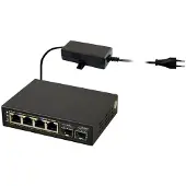 Pulsar 4+2 SFP Switch, model Sfg64. Eén maat / EU-stekker, 220V. Eén maat