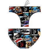 Turbo Black Comic Zwemslip