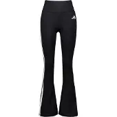 Adidas Sportbroek 'Optime Essentials Workout 3-Stripes Flared' zwart / wit