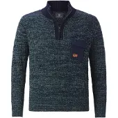 Jan Vanderstorm BJORNBERG gebreide trui Plus Size donkerblauw male | Maat: 6XL