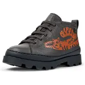 Camper Laarzen ' Brutus ' donkergrijs / rood