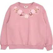 Levi's Sweatshirt 'ROSE FRONT' lichtgroen / pruim / rosé / wijnrood