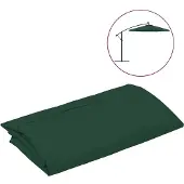 vidaXL Vervangingsdoek voor zweefparasol 300 cm groen