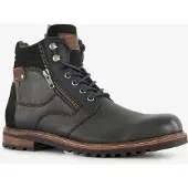Van Beers leren heren veterboots zwart maat 41