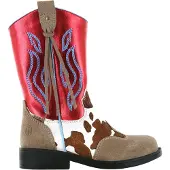 Shoesme Cowboylaarzen rood Leer Maat 29
