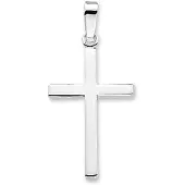 The Jewelry Collection Zilver Gerhodineerde Hanger kruis 1307370