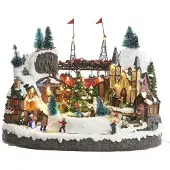 Lumineo Kerstdorptafereel 25.5x39x31.5 Cm