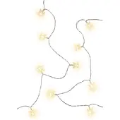 Goobay 80's LED-lichtketting "Stars" - met timerfunctie en 2 lichtstanden, warmwit (3000 K), werkt o