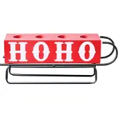 Beliani KUHMO - Kaarshouder - Rood - IJzer