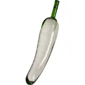 Joyride - Glazen dildo met groene accenten - Set 06