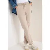 Cecil Dames Broek met galonstrepen - Beige - L