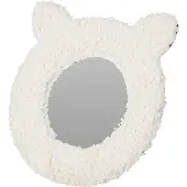 Home & Styling Katten Spiegel met oortjes - Ø16cm - Wit