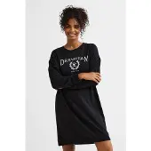 Dreamcovers oversized nachthemd zwart female | Maat: 48/50
