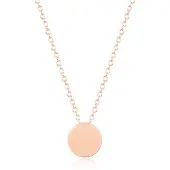 LGT JWLS LGT Jewels Dames ketting Munt hanger Rose