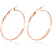 Cilla Jewels Dames oorringen Edelstaal Rose-40mm