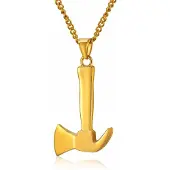 Mendes Jewels kettinghanger heren Goudkleurig Axe