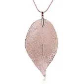 LGT JWLS Dames ketting Blad Kettinghanger Leaf Slang Ketting Rose